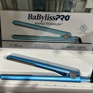BaBylissPRO Nano Titanium Flat Iron - Blue
